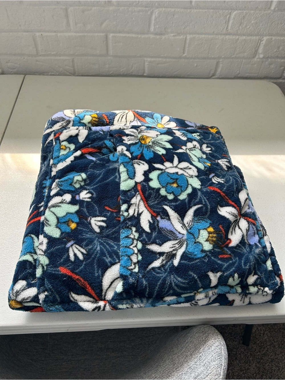 Vera Bradley fleece blanket/pillow (folds up to make a pillow)